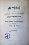 Adressbuch Dippoldiswalde (Amtshauptmannschaft) 1887