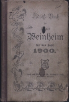 Adressbuch Weinheim (Bergstraße) 1900