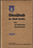 Adressbuch Hartha (bei Döbeln) 1931