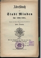 Adressbuch Minden 1901