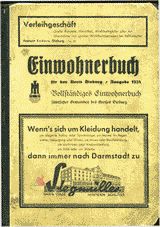 Adressbuch Dieburg (Hessen) 1938