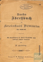 Adressbuch Demmin (Mecklenburg-Vorpommern) 1890