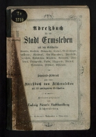 Adressbuch Ermsleben (Falkenstein/Harz) 1882