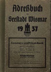 Adressbuch Wismar (Hansestadt) 1937