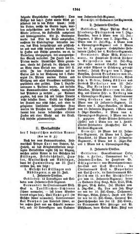 Verlustlisten der königlichen bayerischen mobilen Armee 1866