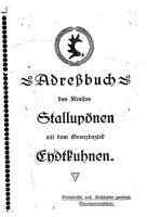 Adressbuch Stallupönen 1921