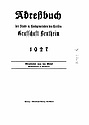 Adressbuch Kreis Grafschaft Bentheim 1927