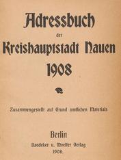 Adressbuch Nauen (Havelland) 1908