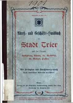 Adressbuch Trier (Rheinland-Pfalz) 1901