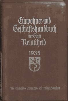 Adressbuch Remscheid 1935