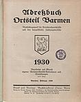 Adressbuch Barmen 1930