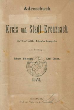 Adressbuch Kreuznach 1878