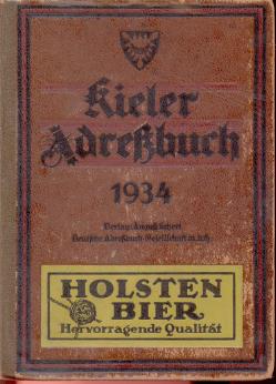 Adressbuch Kiel 1934
