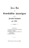 Adressbuch Delitzsch 1881