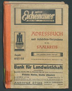 Adressbuch Saalkreis 1937-38
