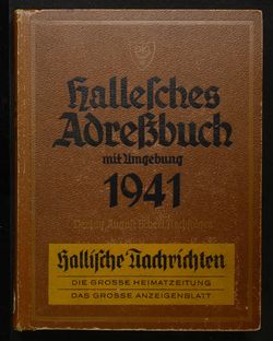 Adressbuch Halle (Saale) 1941