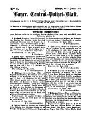 Bayer. Central-Polizei-Blatt 1866