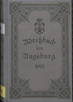 Adressbuch Augsburg 1895