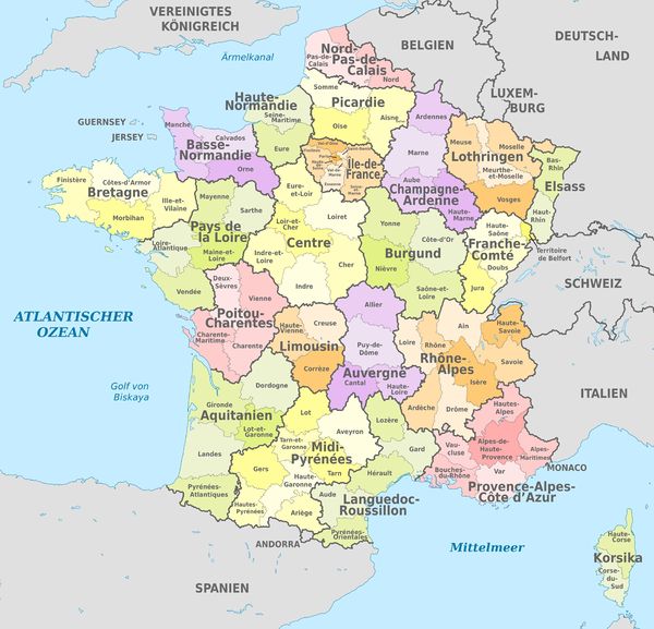 Gebiete In Frankreich