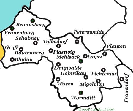 Jüdische Gemeinde - Mehlsack/Ermland (Ostpreußen)