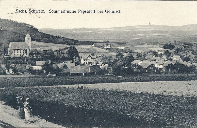 Datei:Papstdorf um 1910.jpg
