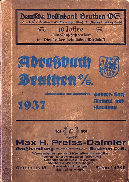 Datei:Adressbuch Beuthen 1937 Titel.jpg