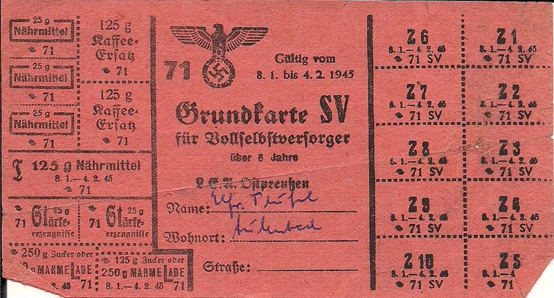 Datei:Aulenbach Kirchspiel Aulenbach 006 - Lebensmittelkarte Teufel Januar 1945.JPG