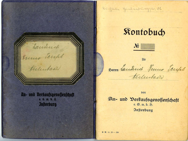 Datei:Aulowönen (Ostp.) - Ksp. Aulenbach - 1936 - Kontobuch der An- und Verkaufsgenossenschaft S00.jpg