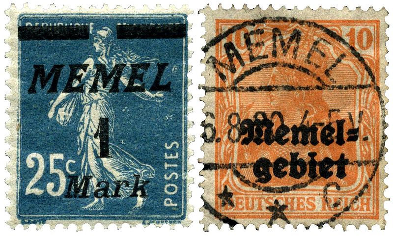 Datei:Memel Briefmarken.JPG