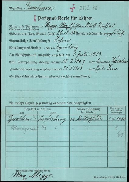 Datei:Waldfrieden - Kirchspiel Aulenbach - 1920 Max Migge Lehrerpersonalkarte.jpg
