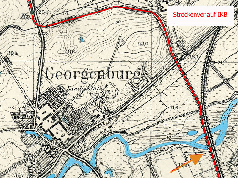 Datei:Insterburg - Kreis Insterburg - 1937 - Messtischkaftenausschnitt Georgenburg.jpg