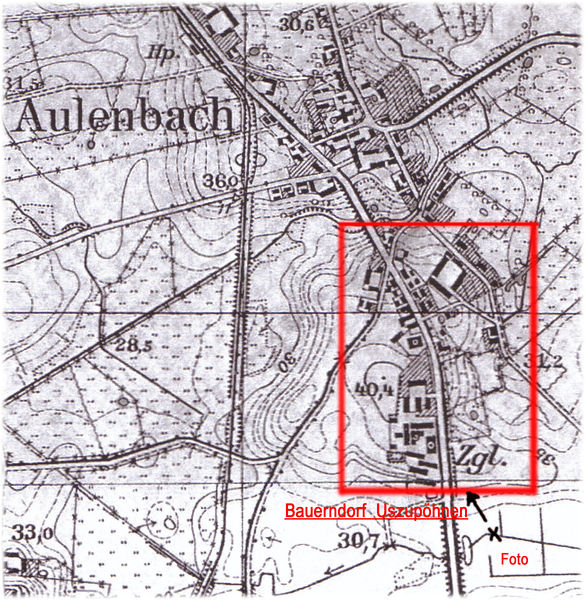 Datei:Uszupöhnen - Messtischkarte 1196 (1939) Ausschnitt Ort Aulenbach.jpg